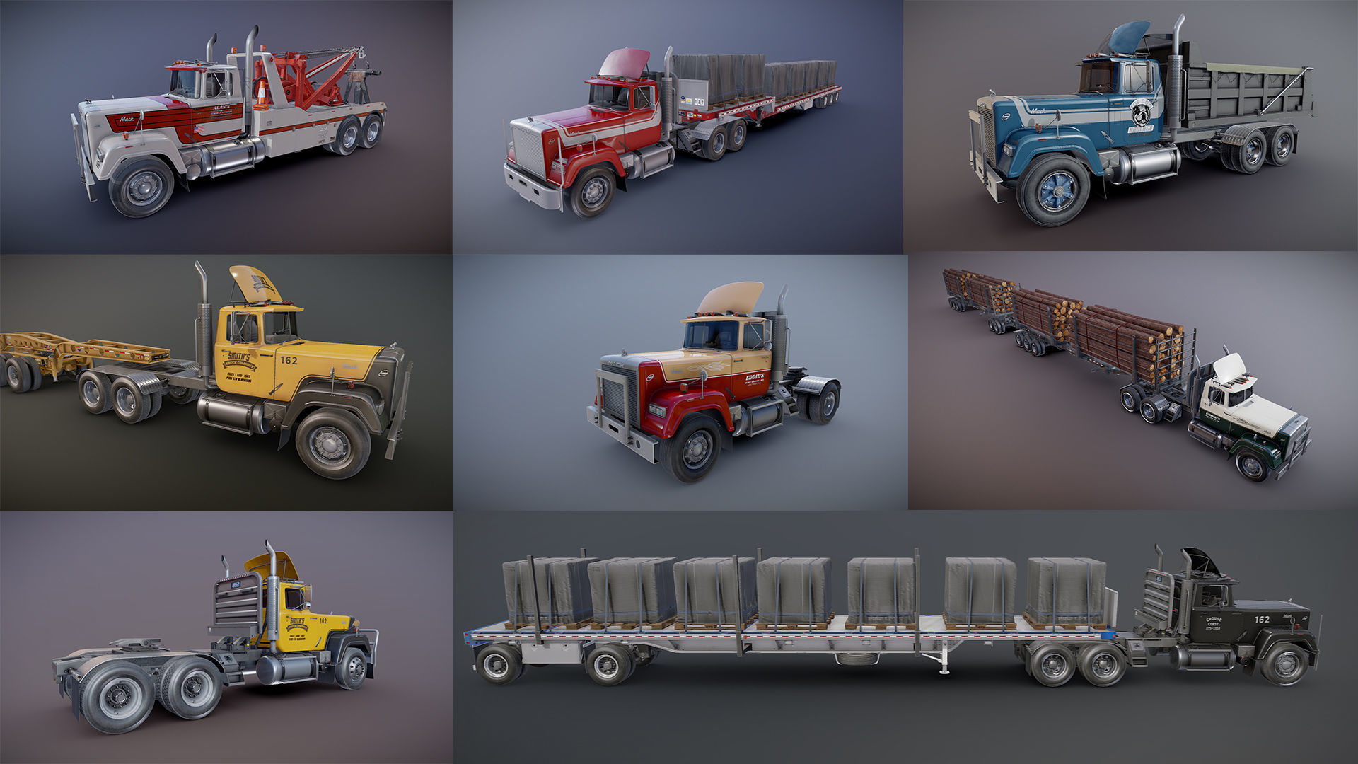American semitrucks collection _1