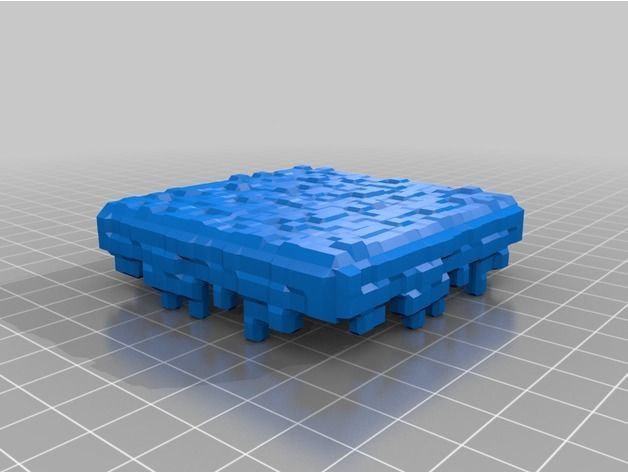 Minecraft Grass Block Container 3D print model_4