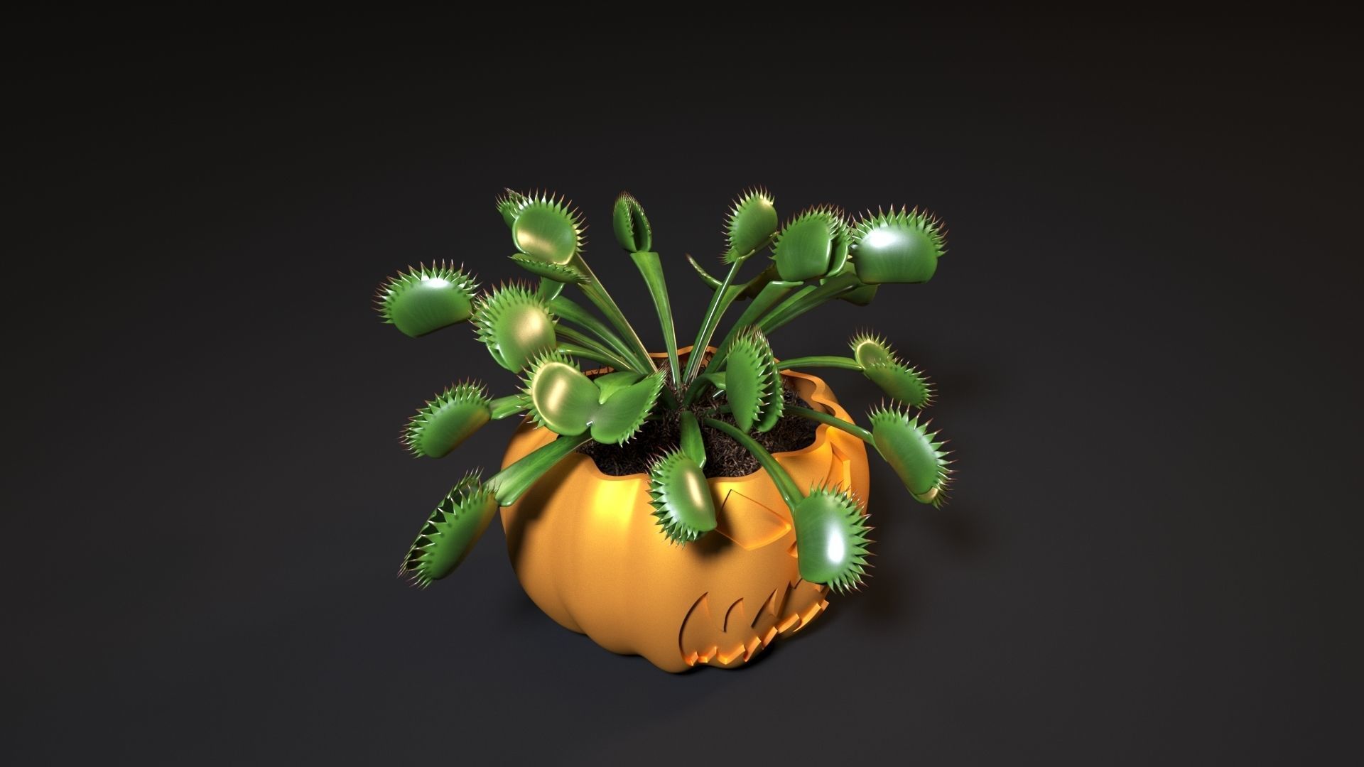 Pumpkin pots 3 3D print model_2