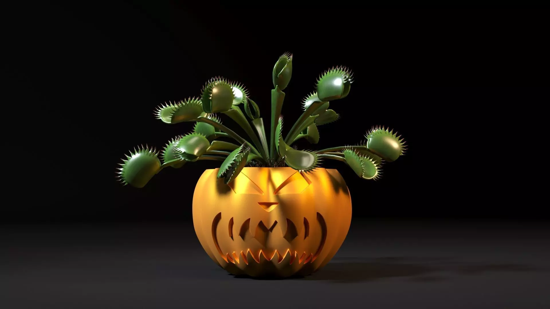 Pumpkin pots 3 3D print model_0