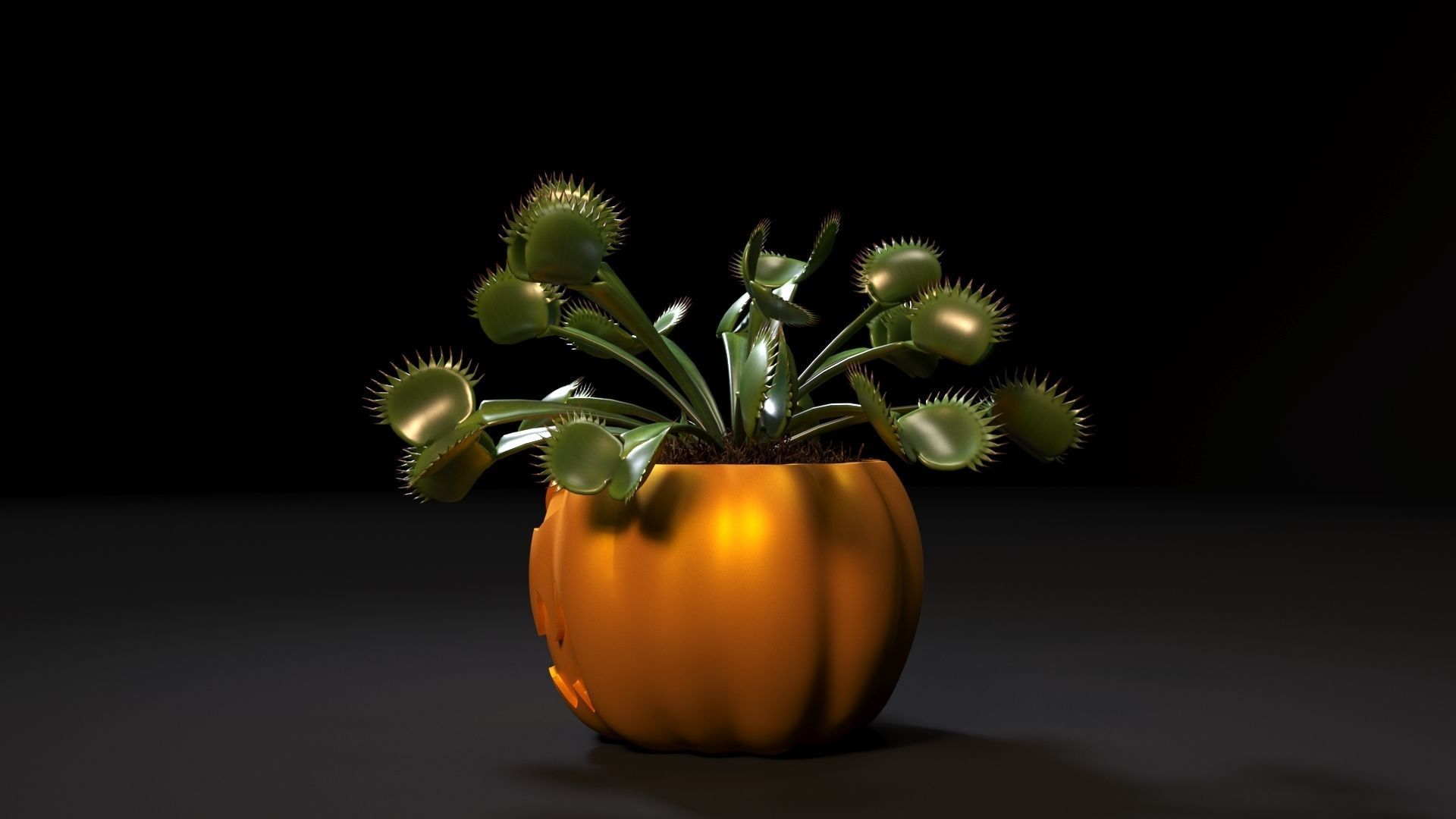 Pumpkin pots 3 3D print model_13