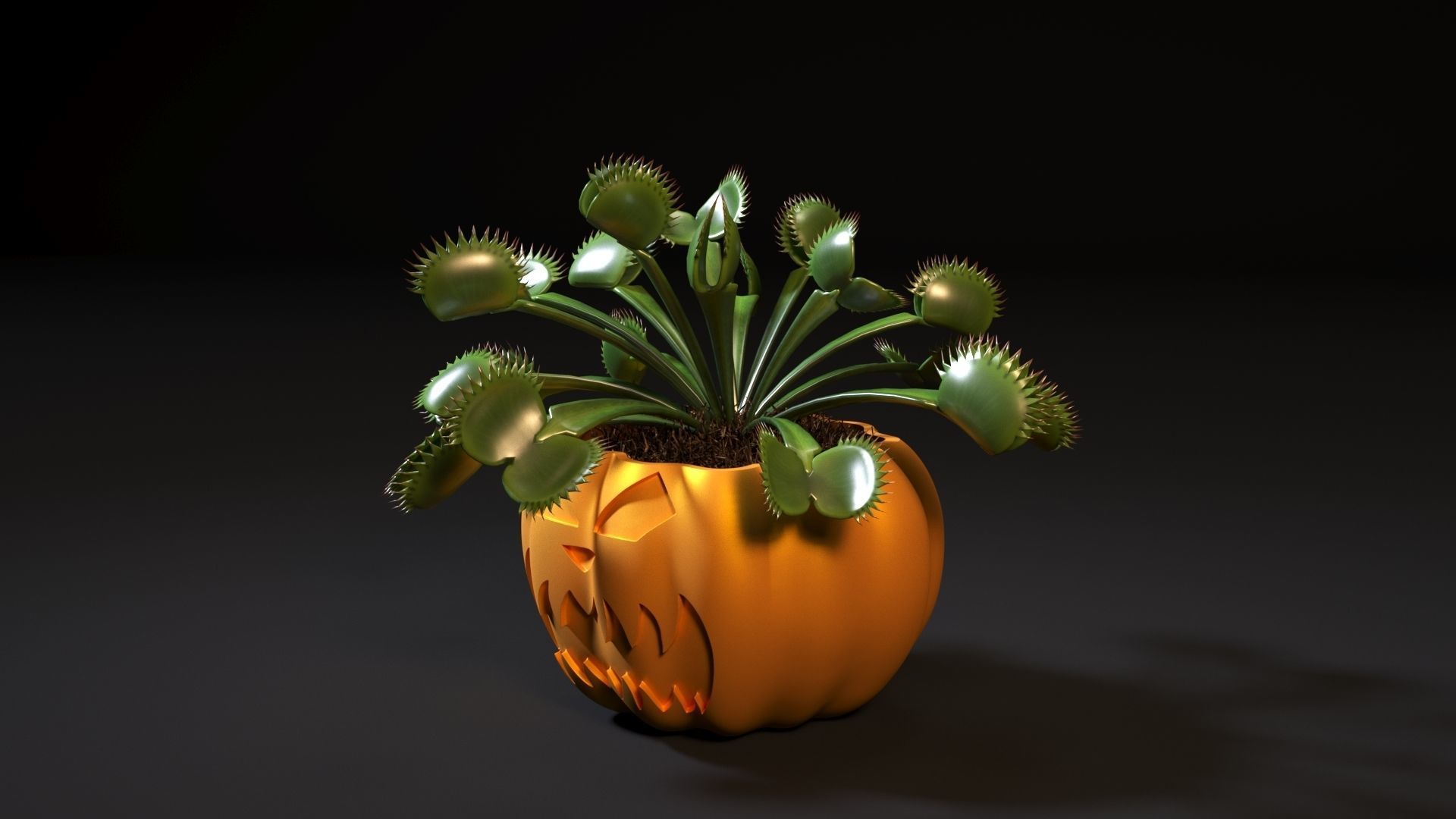 Pumpkin pots 3 3D print model_12