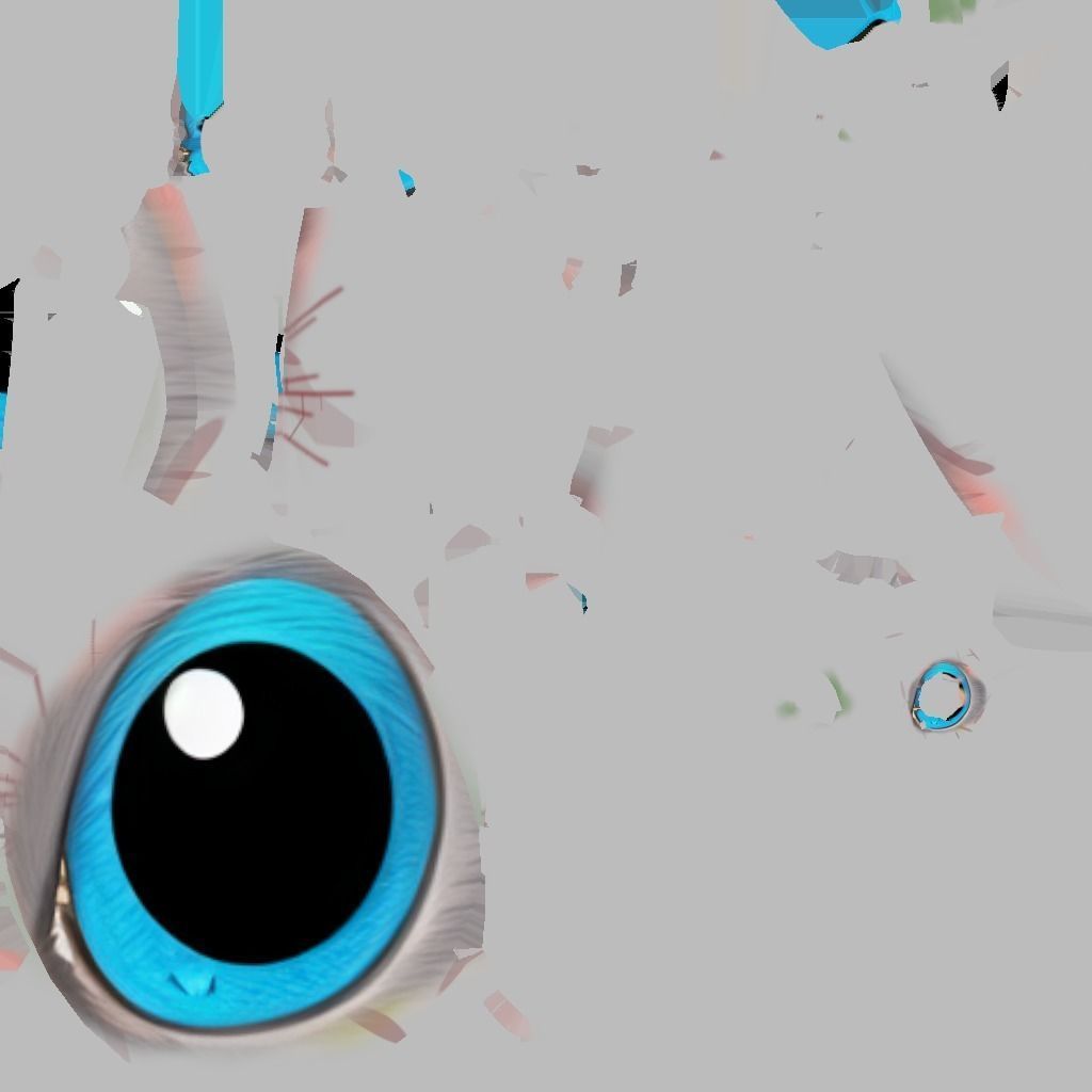 Cat Cartoon Animated and Rigged Low-poly 3D model_18