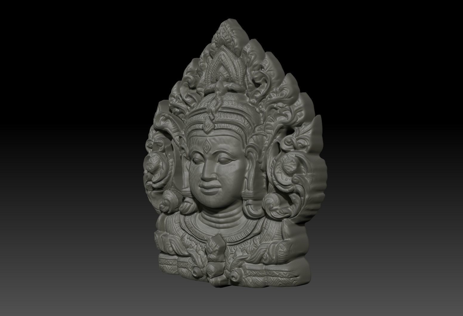 Thai Ornament Decor Bas Relied 16 - 231008 3D print model_2