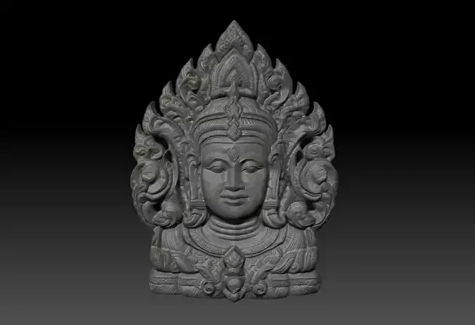 Thai Ornament Decor Bas Relied 16 - 231008 3D print model