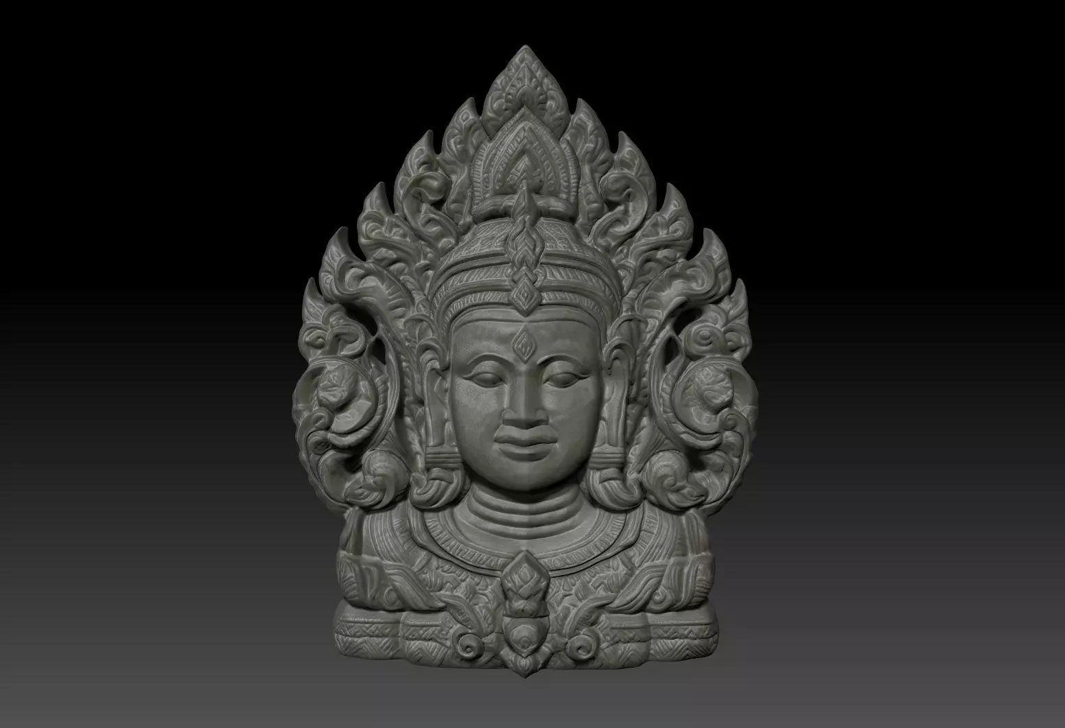 Thai Ornament Decor Bas Relied 16 - 231008 3D print model_0