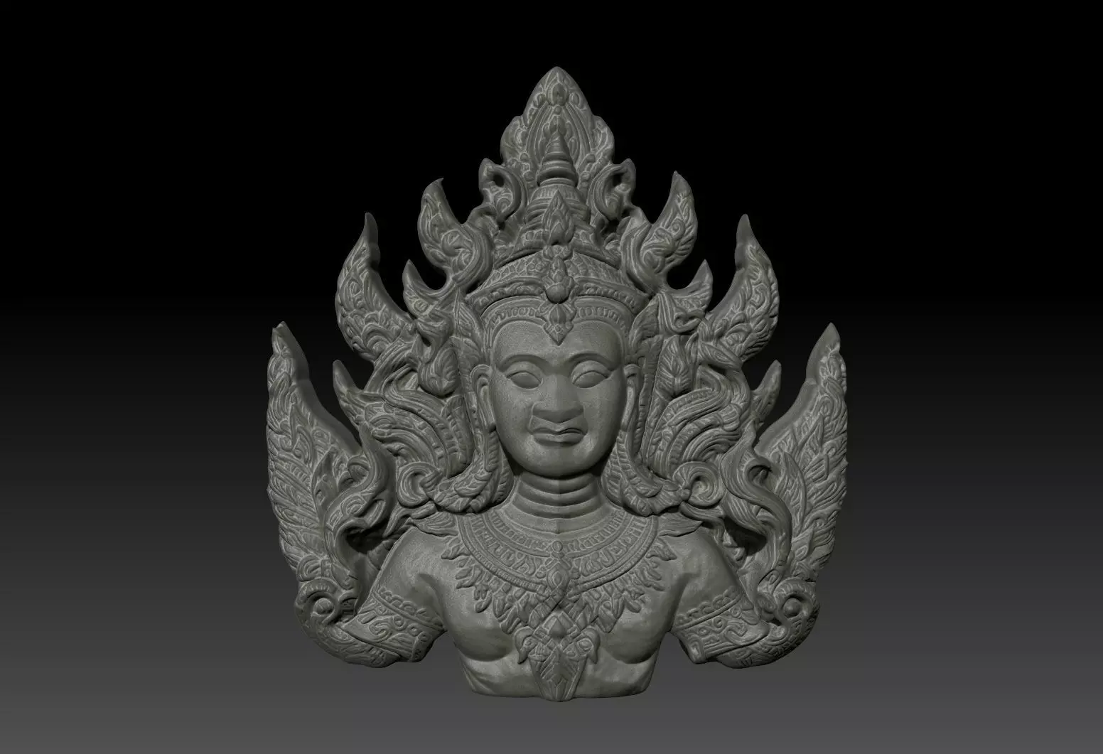 Thai Ornament Decor Bas Relied 13 - 231008 3D print model_0