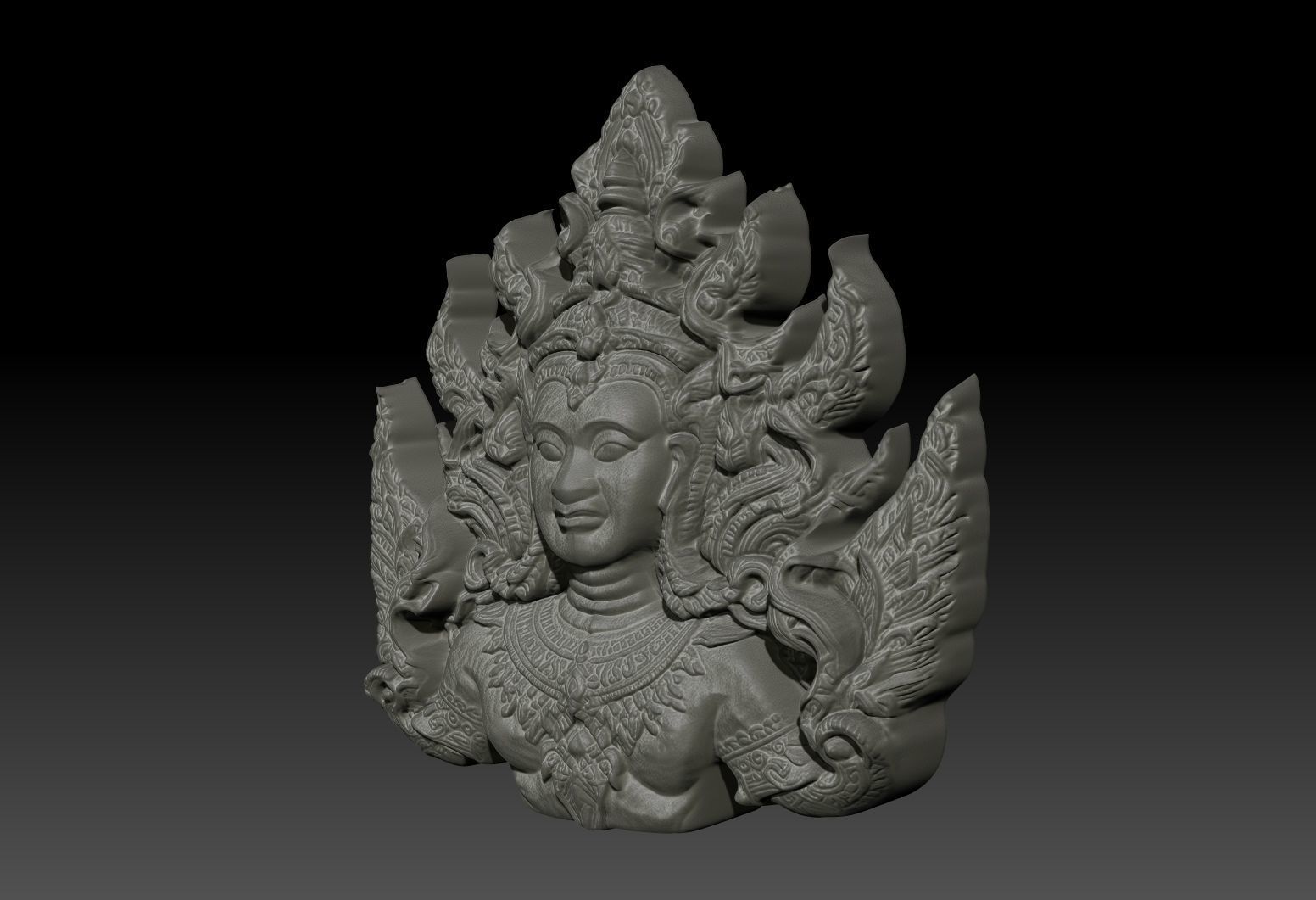 Thai Ornament Decor Bas Relied 13 - 231008 3D print model_2