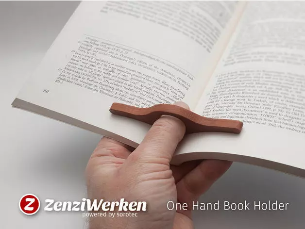 Book page holder 3D print model_0
