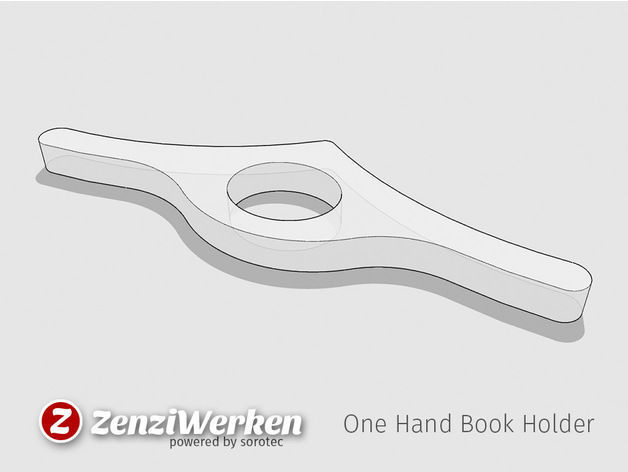 Book page holder 3D print model_4