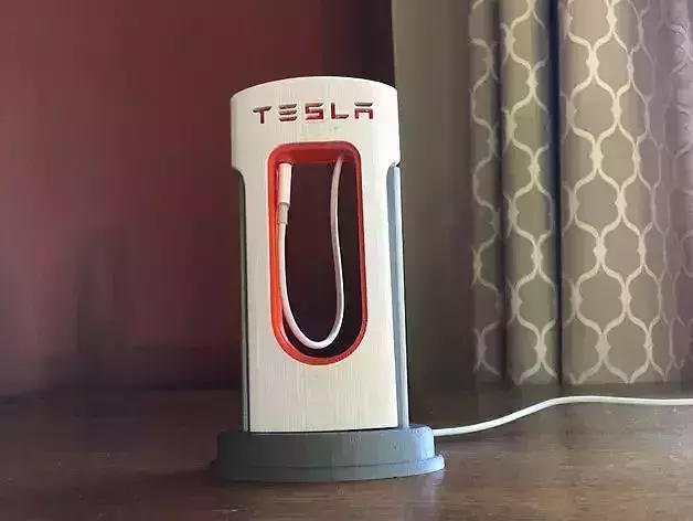 Tesla SuperCharger Phone Charger 3D print model