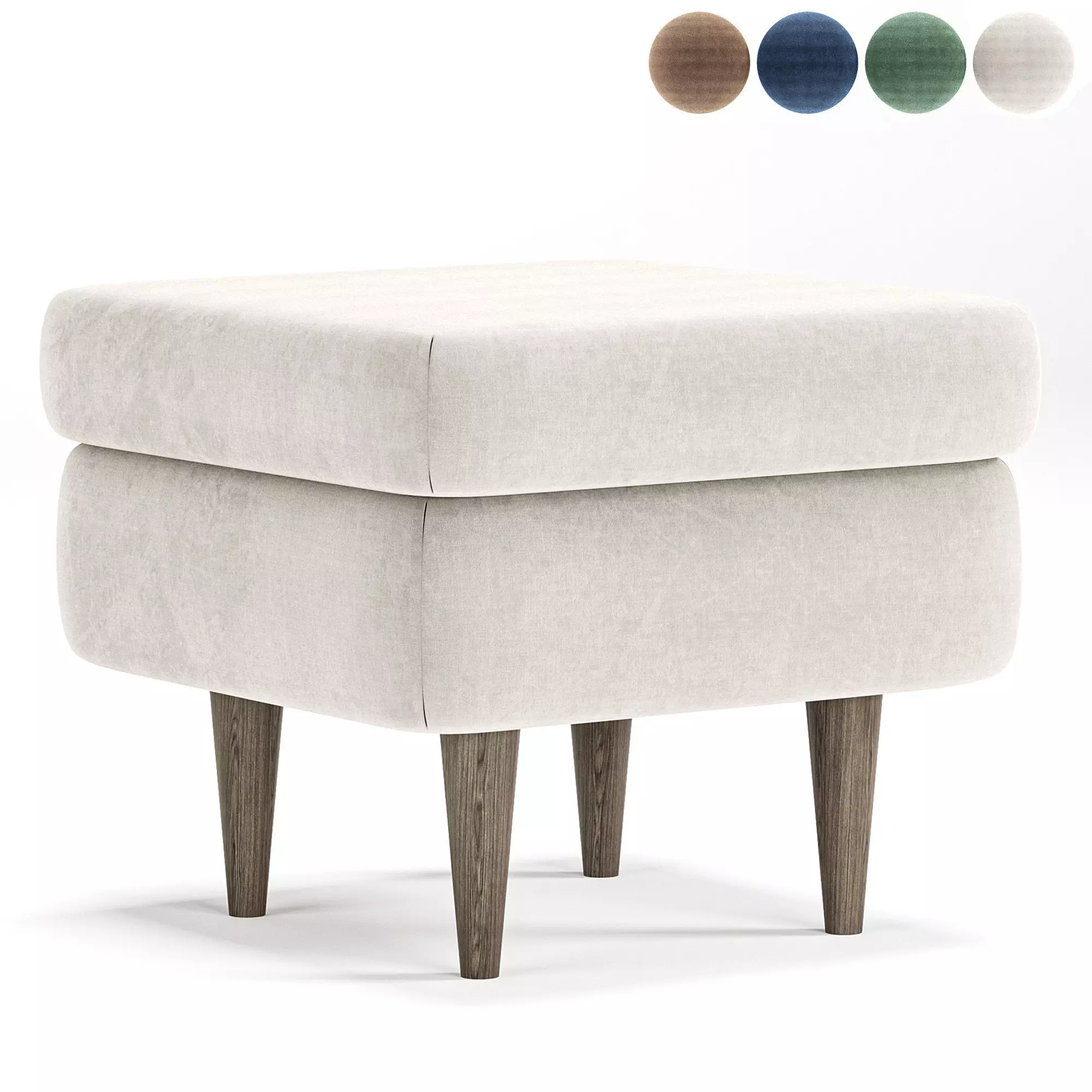 Dins Pouf By Divan 3D model_0