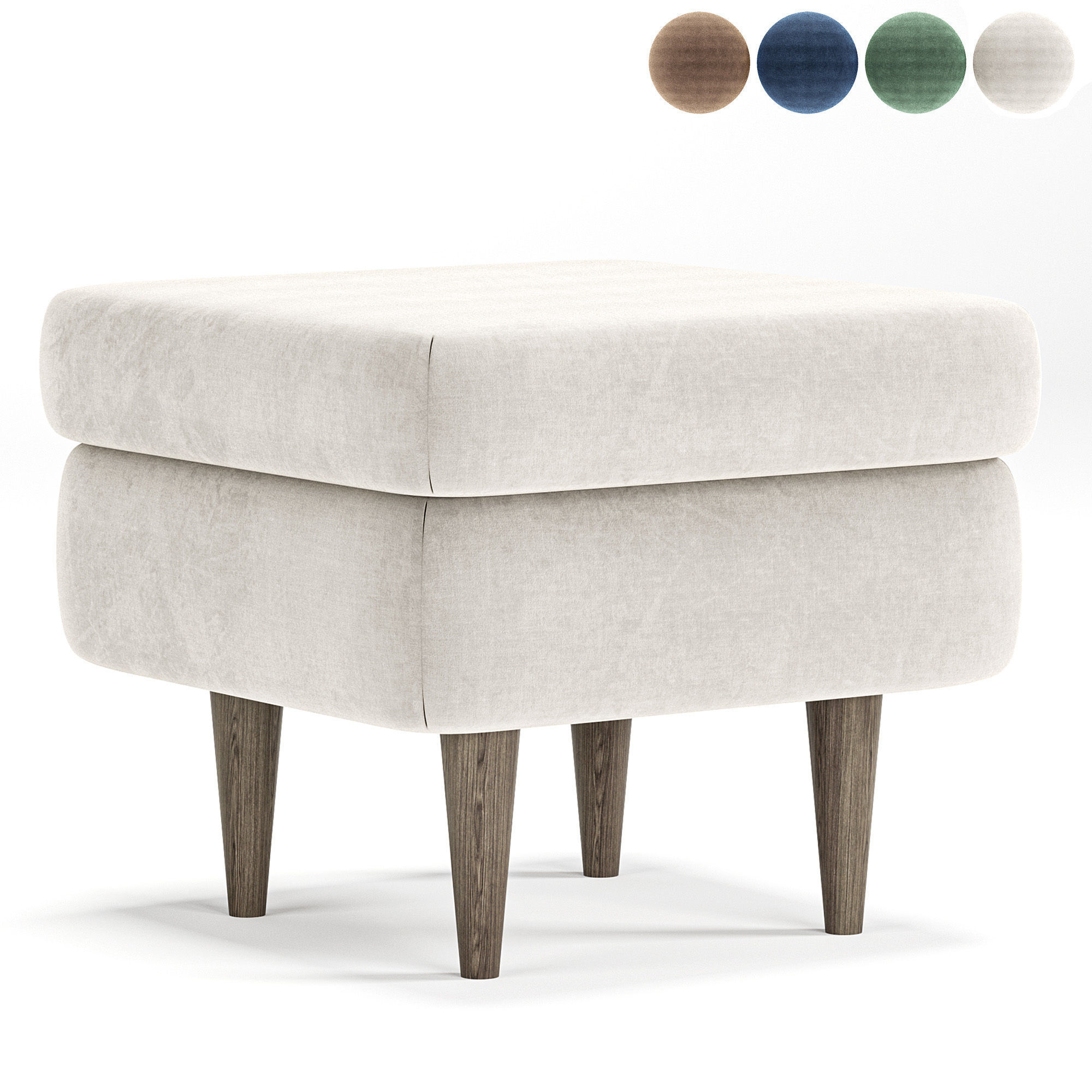 Dins Pouf By Divan 3D model_3