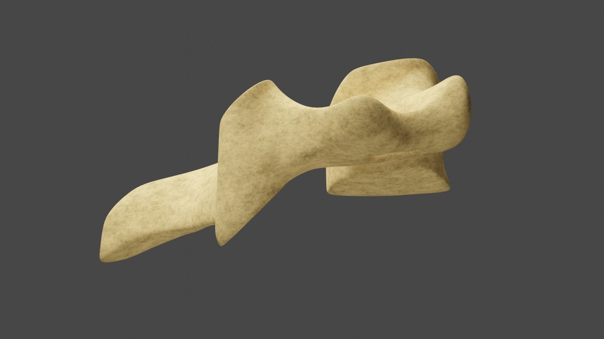 The Third Cervical Vertebra 3D model_4