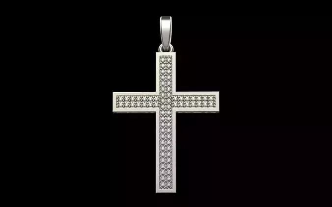 Cross with gems model 500