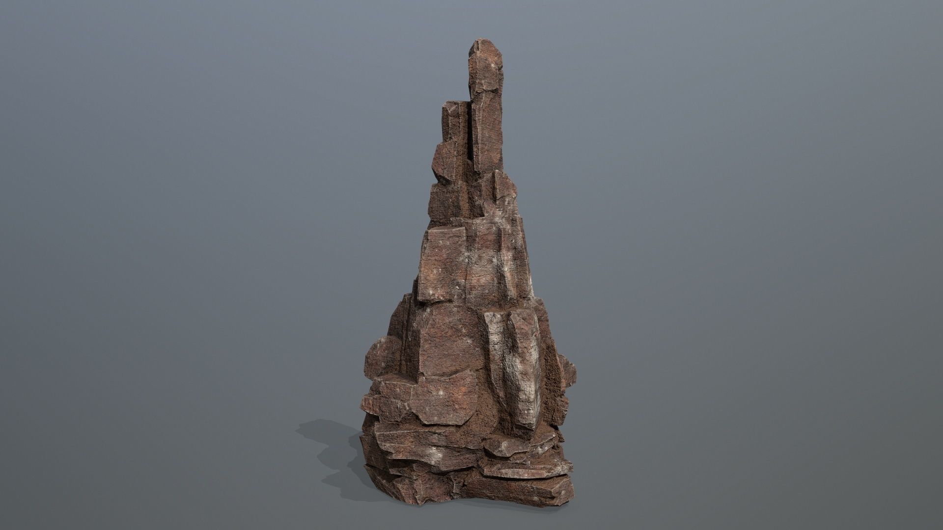 desert rocks Low-poly 3D model_1