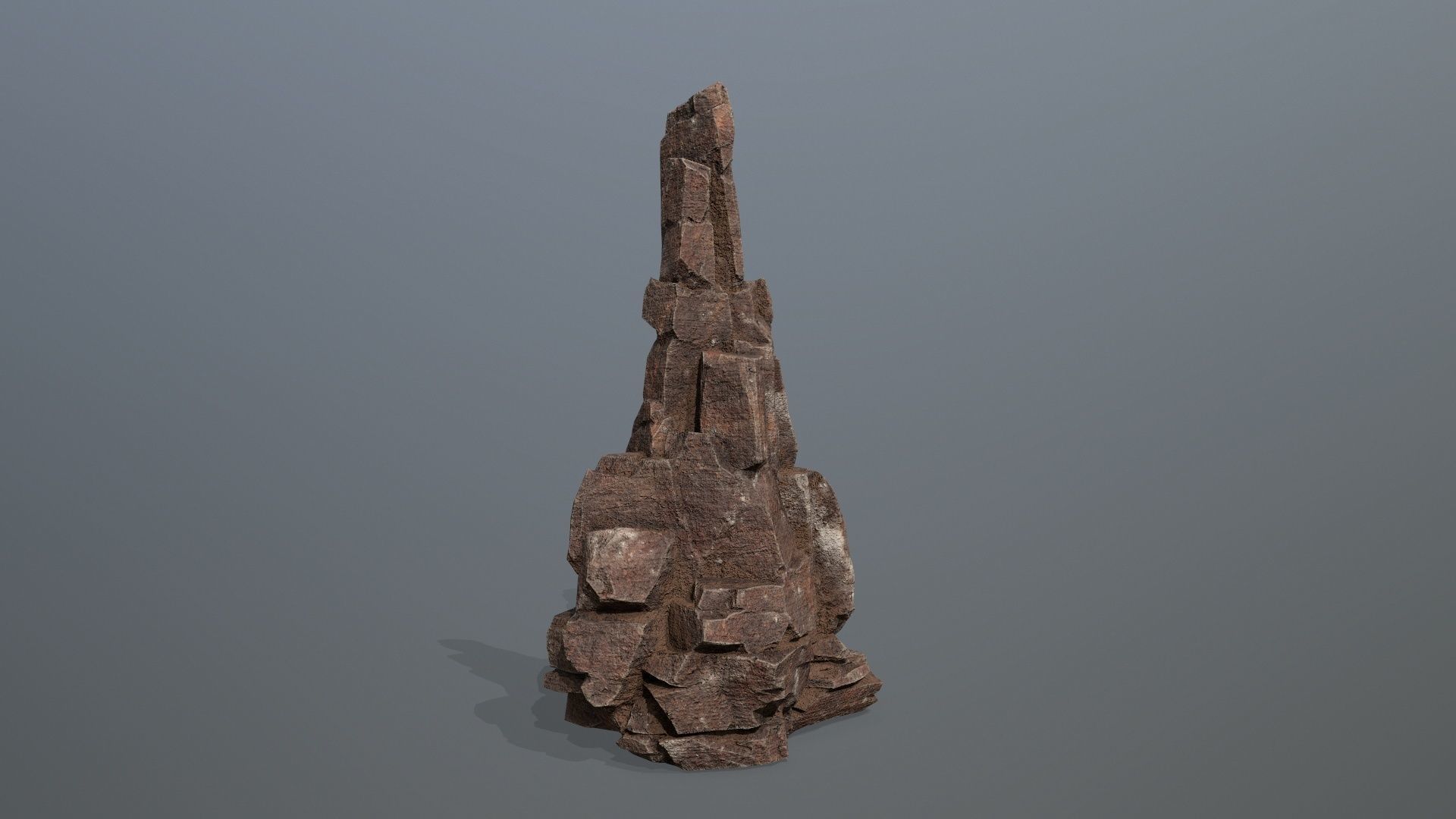 desert rocks Low-poly 3D model_7