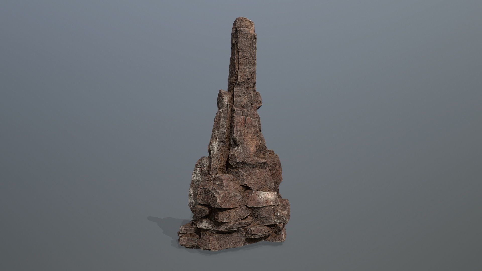 desert rocks Low-poly 3D model_4