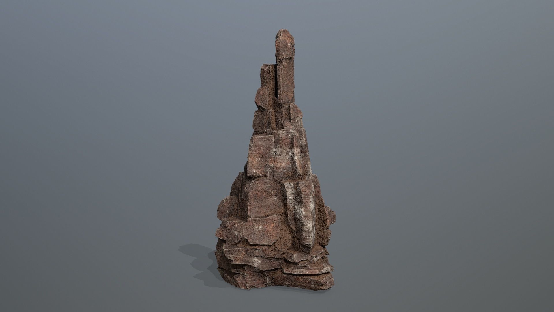 desert rocks Low-poly 3D model_2