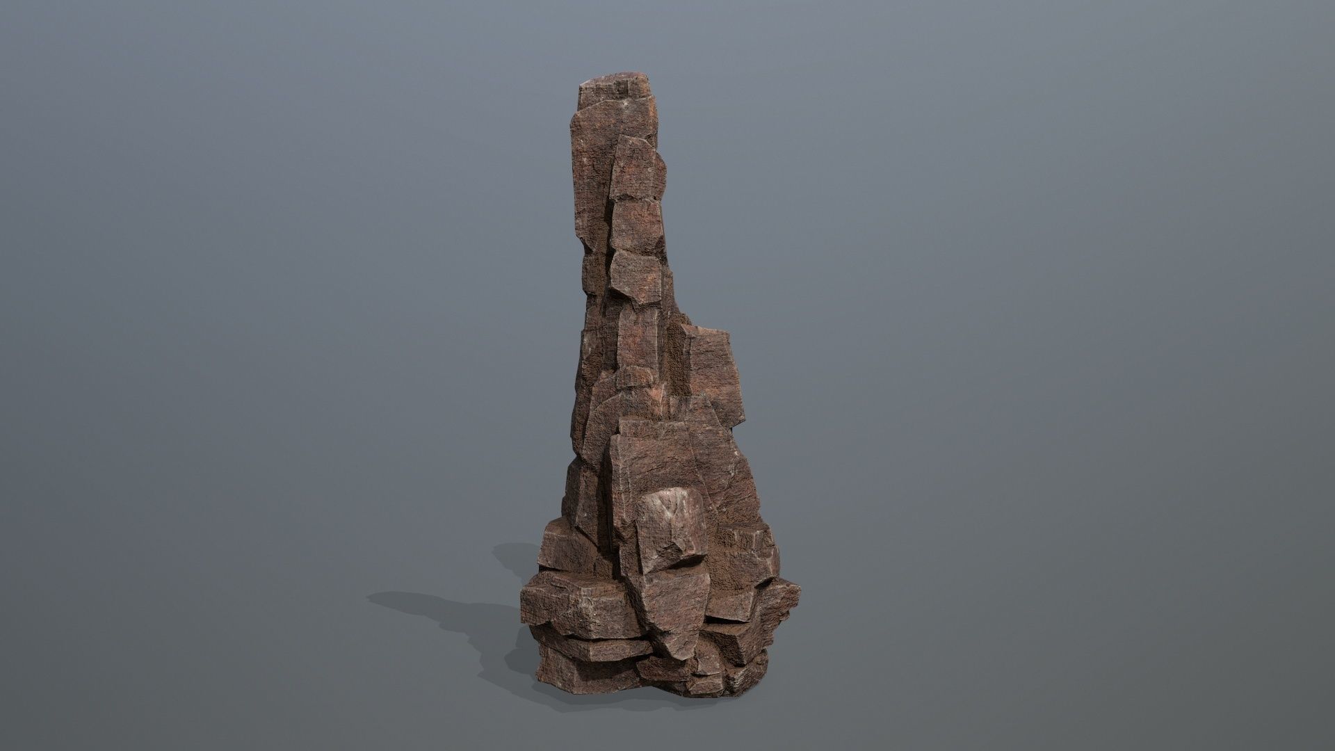desert rocks Low-poly 3D model_6