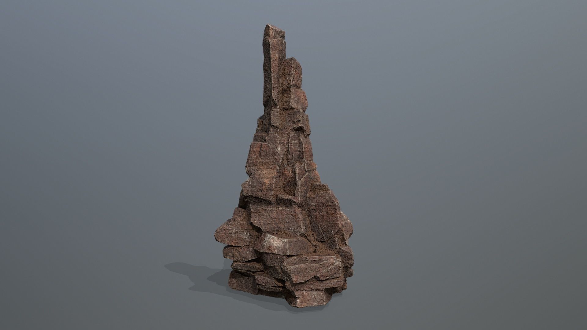 desert rocks Low-poly 3D model_5