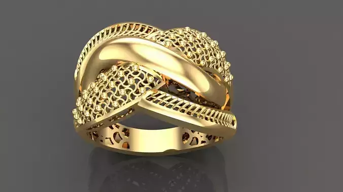 Women diamond ring 3dm stl render 3D Model Collection 3D print