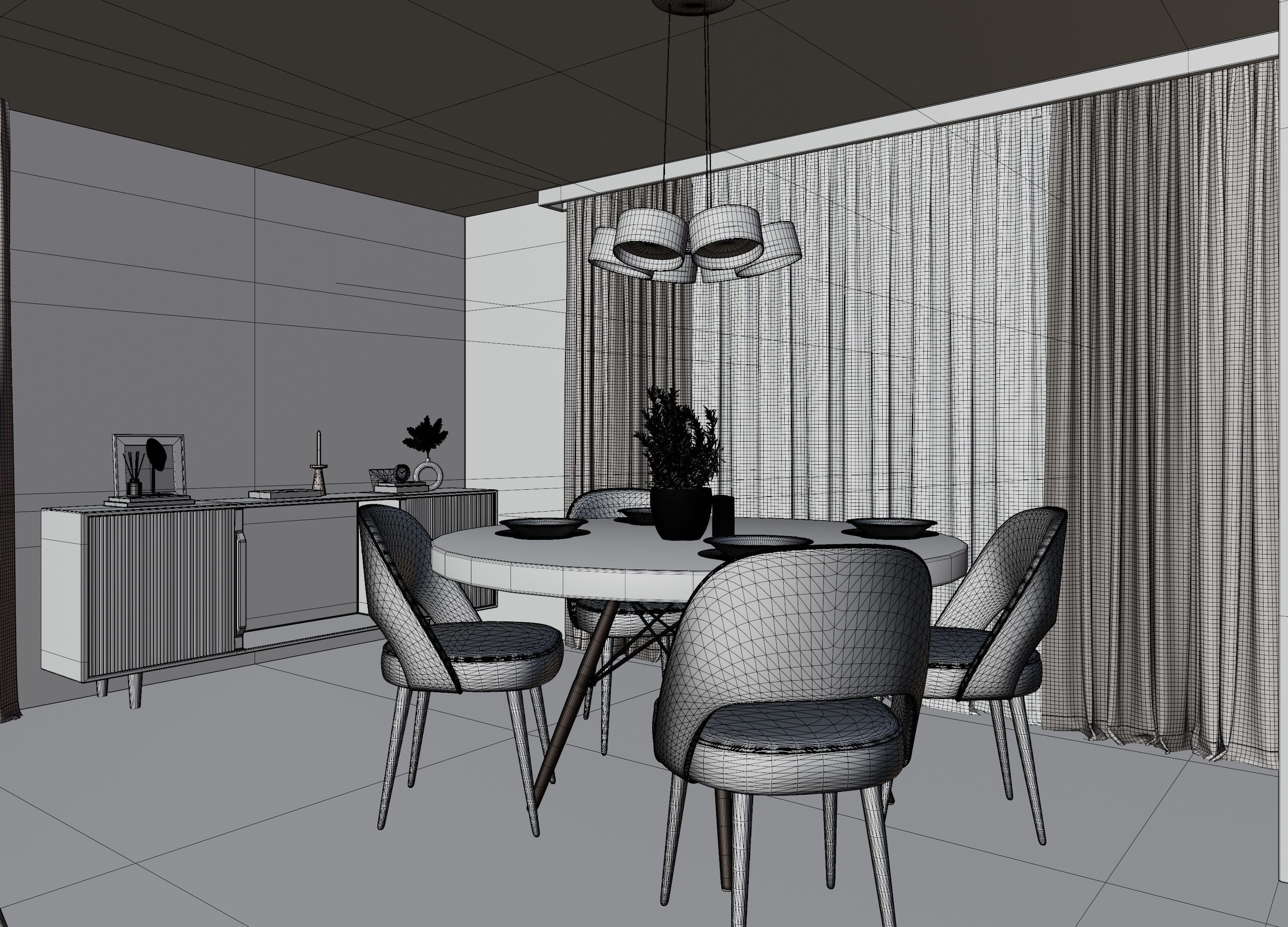 Modern Apartment Scene In Native Blend File-Vizfromblender 3D model_18