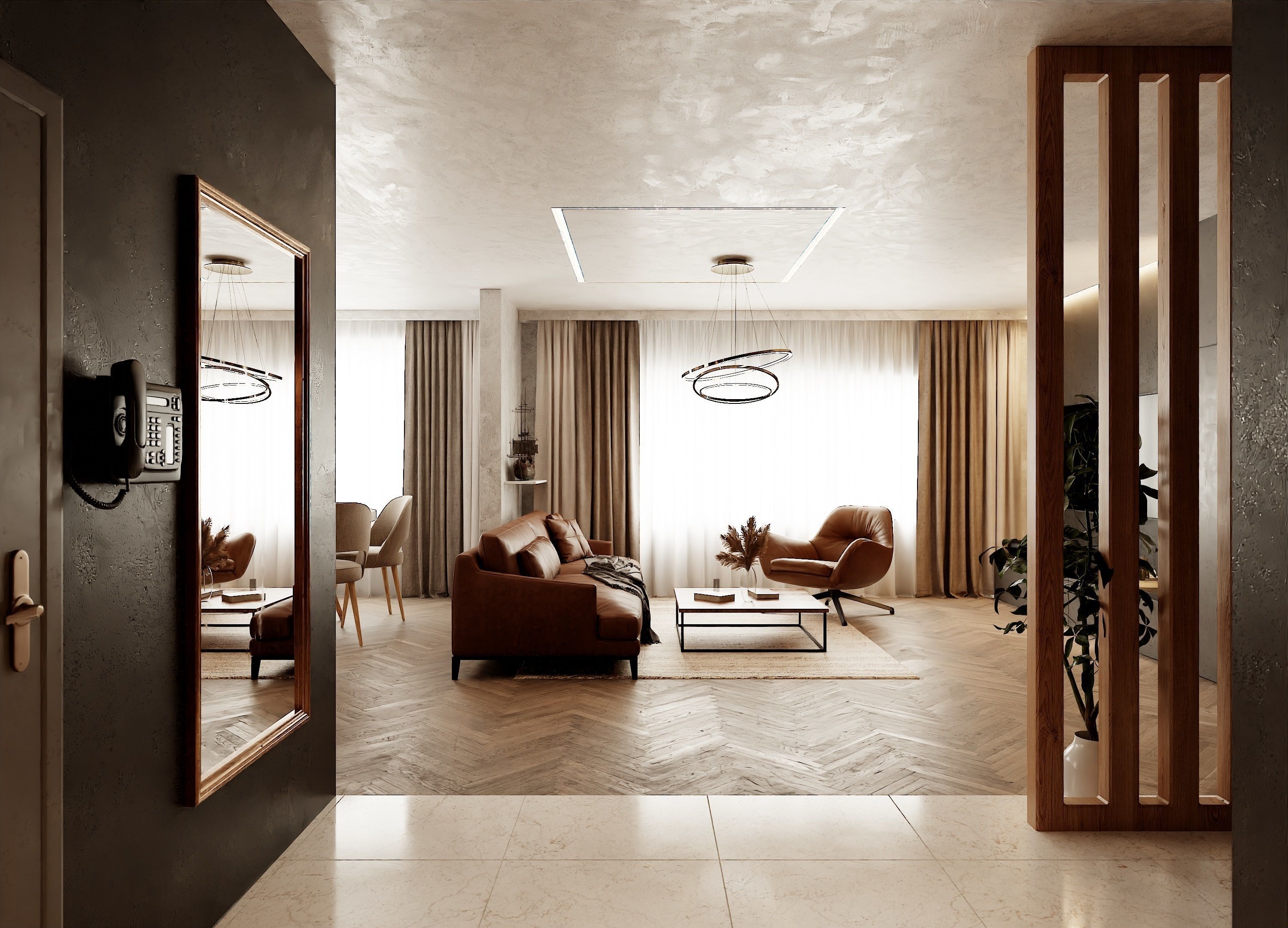 Modern Apartment Scene In Native Blend File-Vizfromblender 3D model_6
