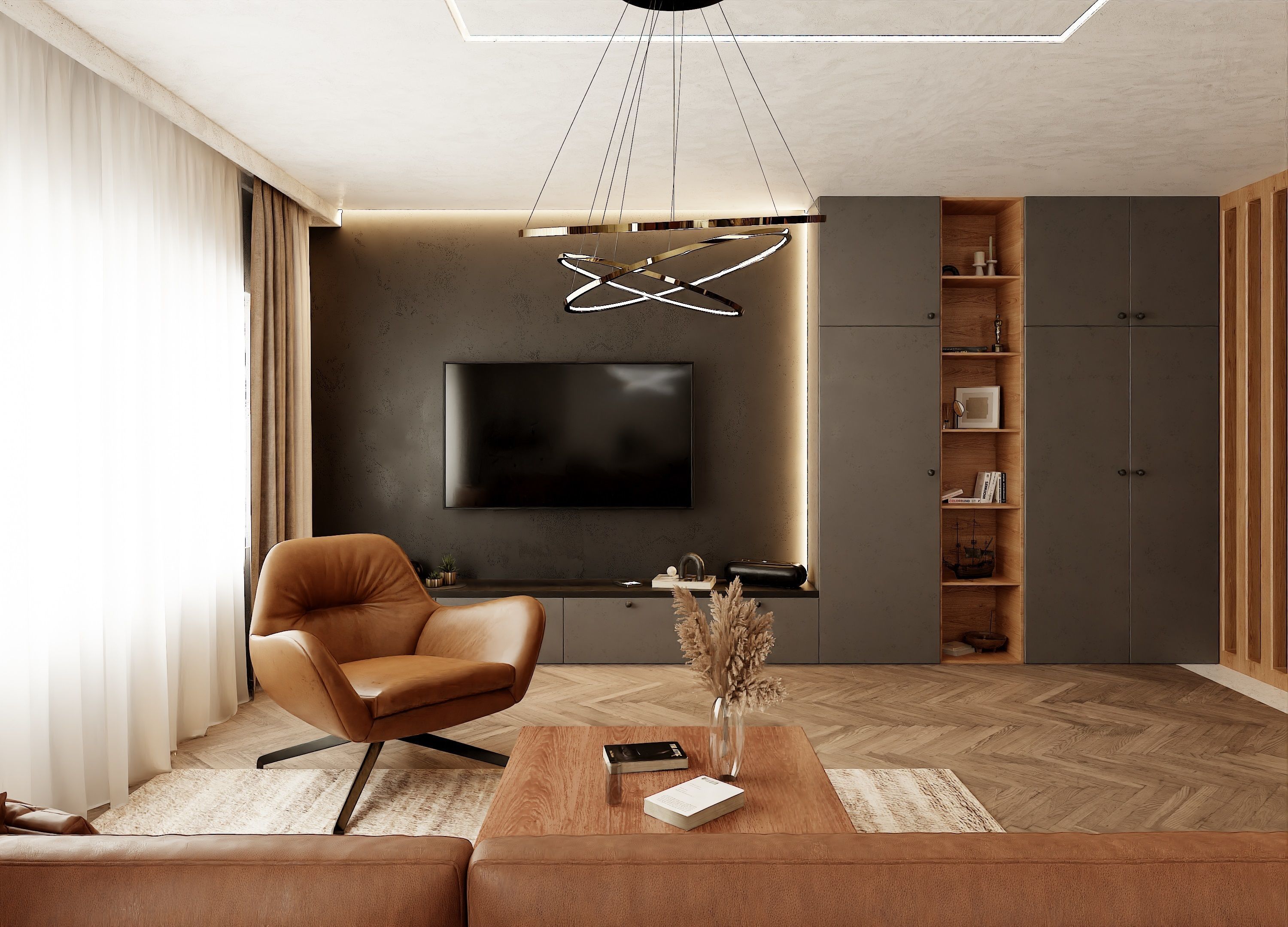 Modern Apartment Scene In Native Blend File-Vizfromblender 3D model_7