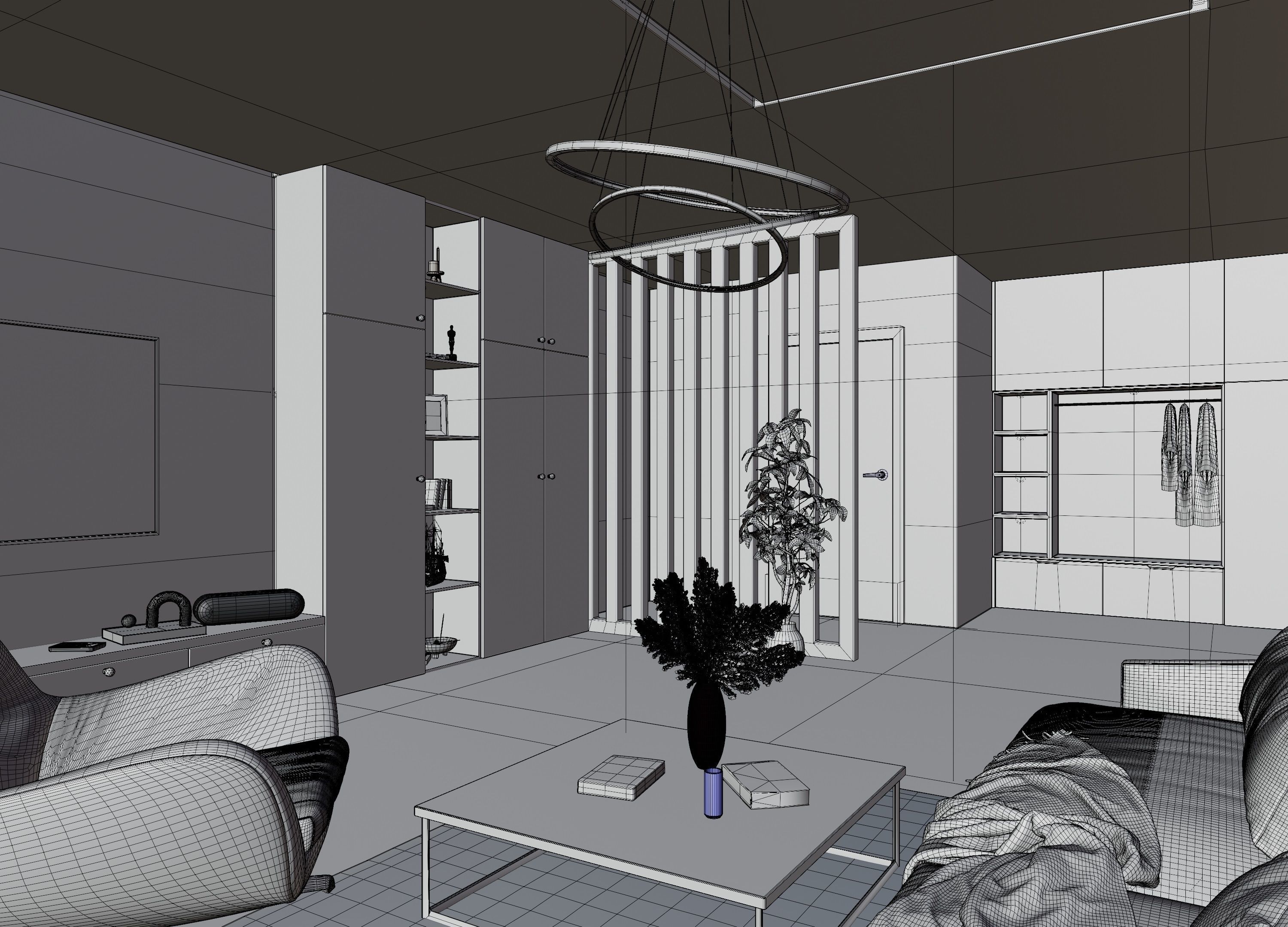 Modern Apartment Scene In Native Blend File-Vizfromblender 3D model_14