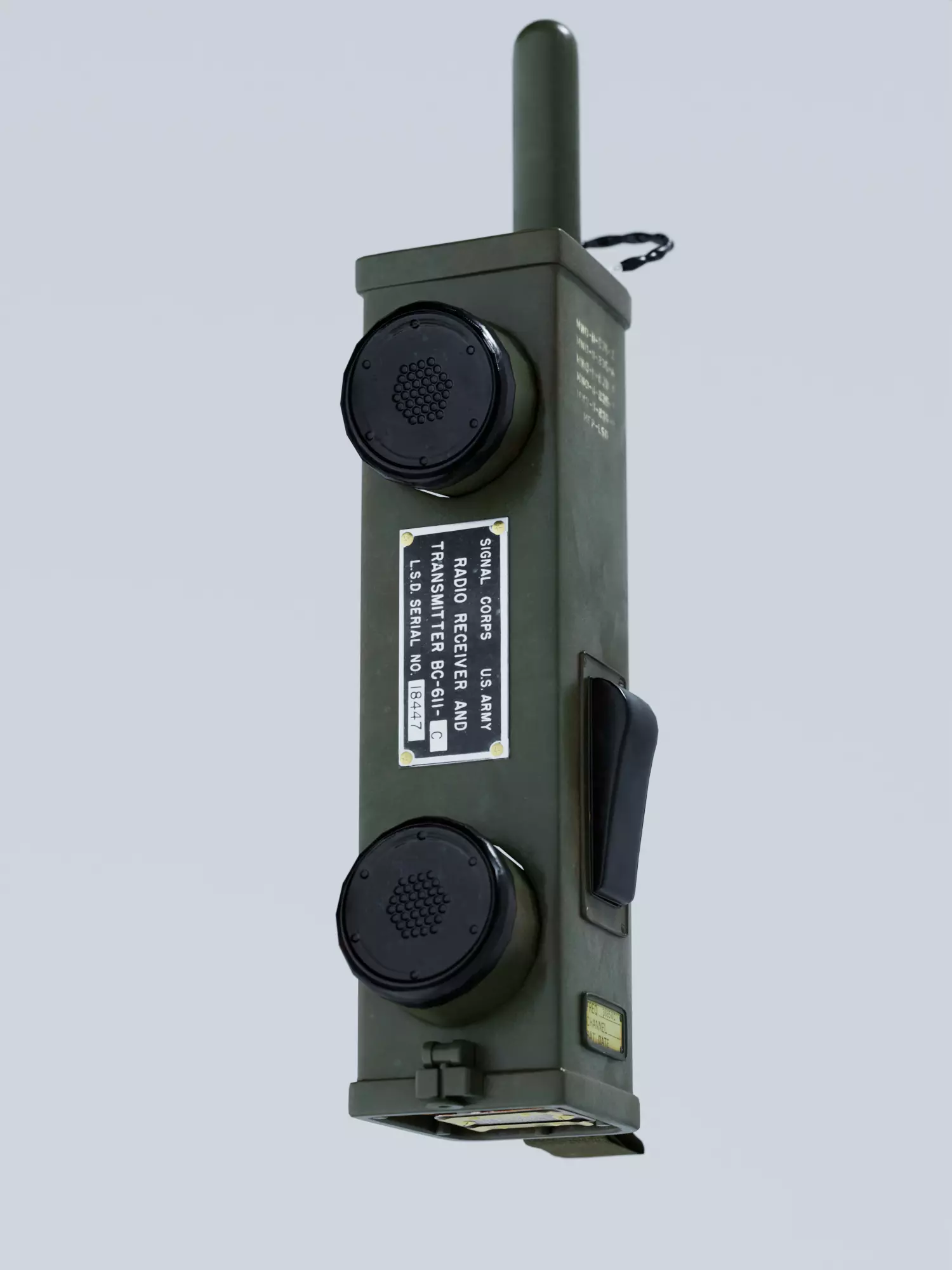 Military Radio Low-poly 3D model