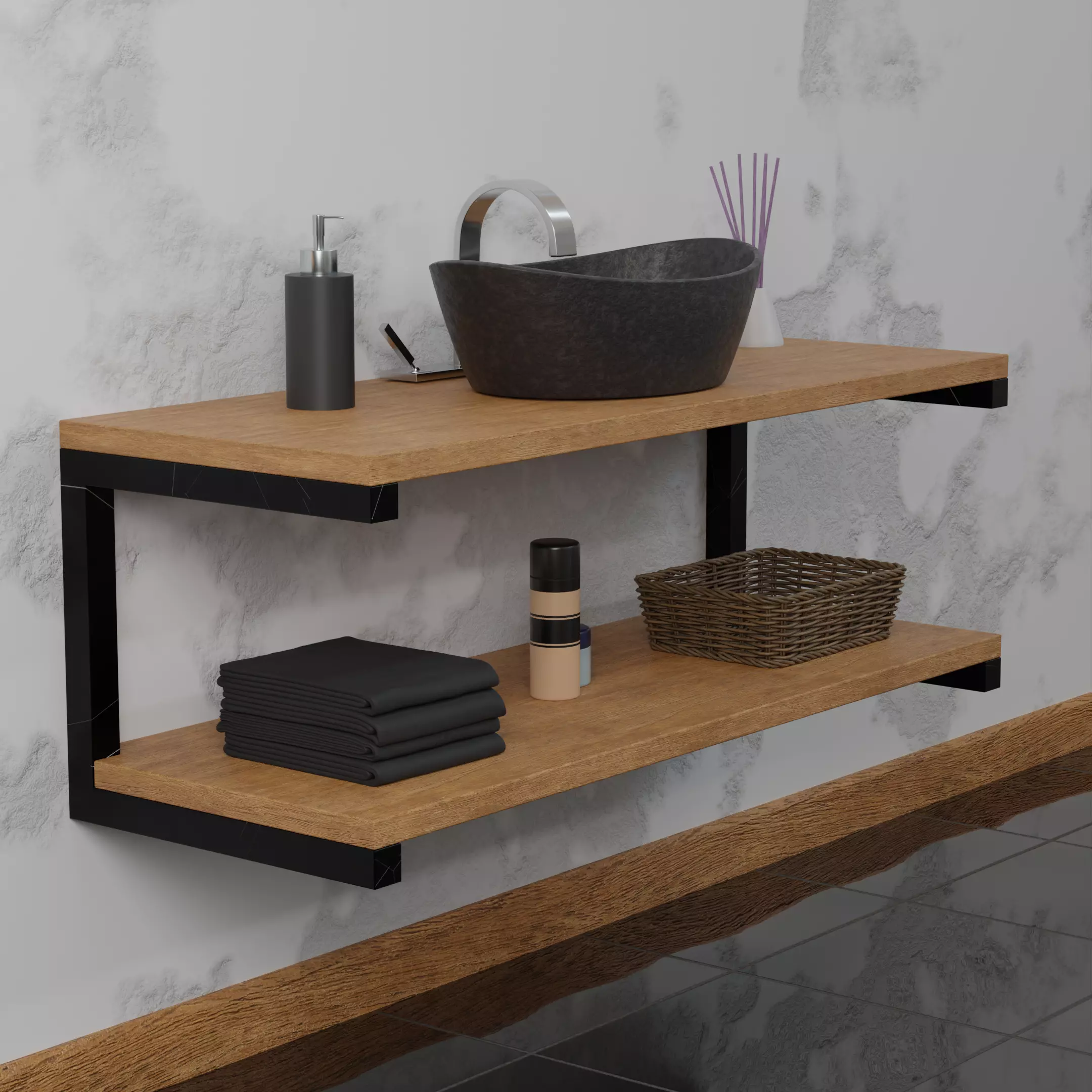 Modern Bathroom Furniture Free 3D model