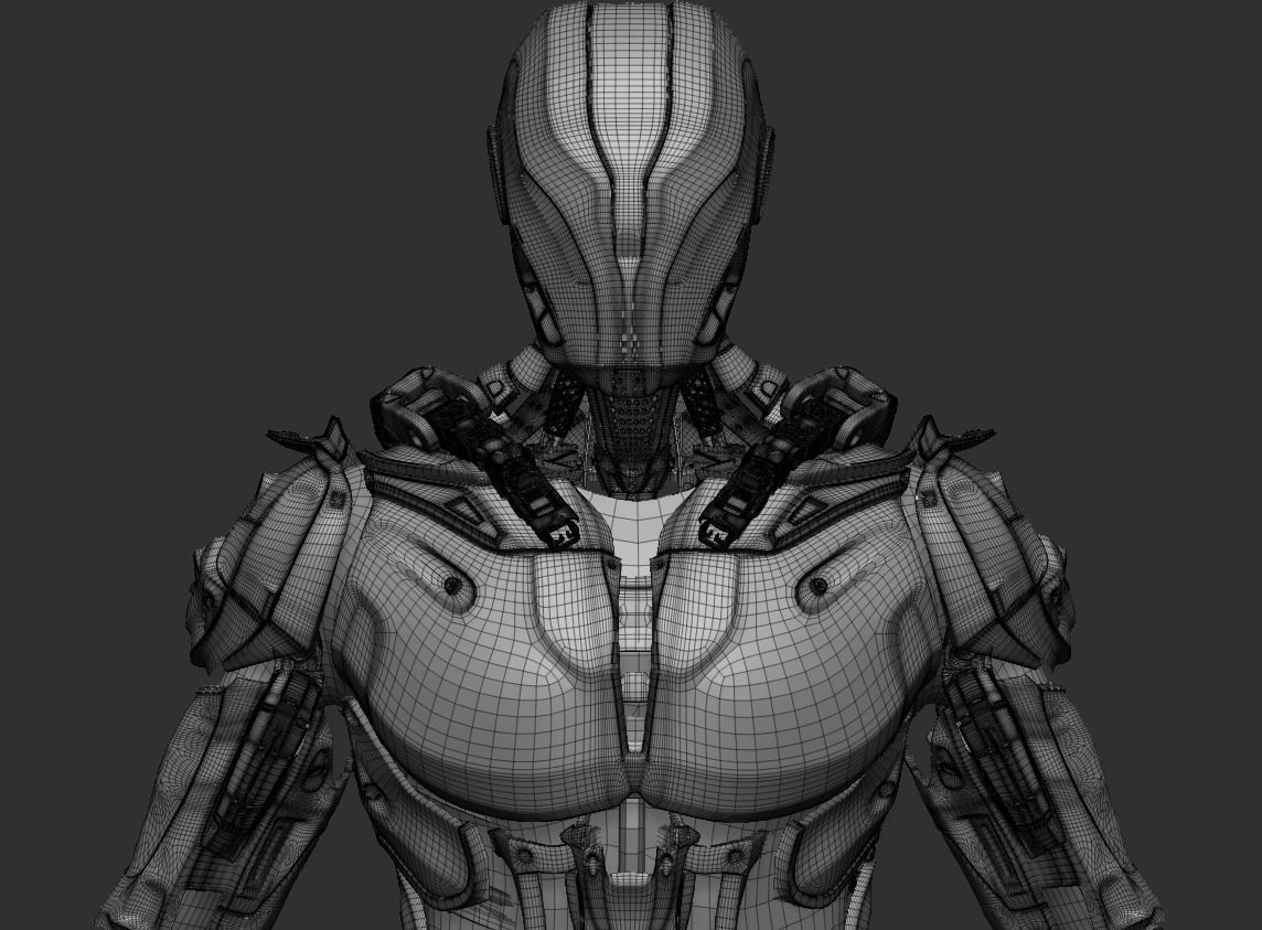 Mech Character - Dynamo Low-poly 3D model_8