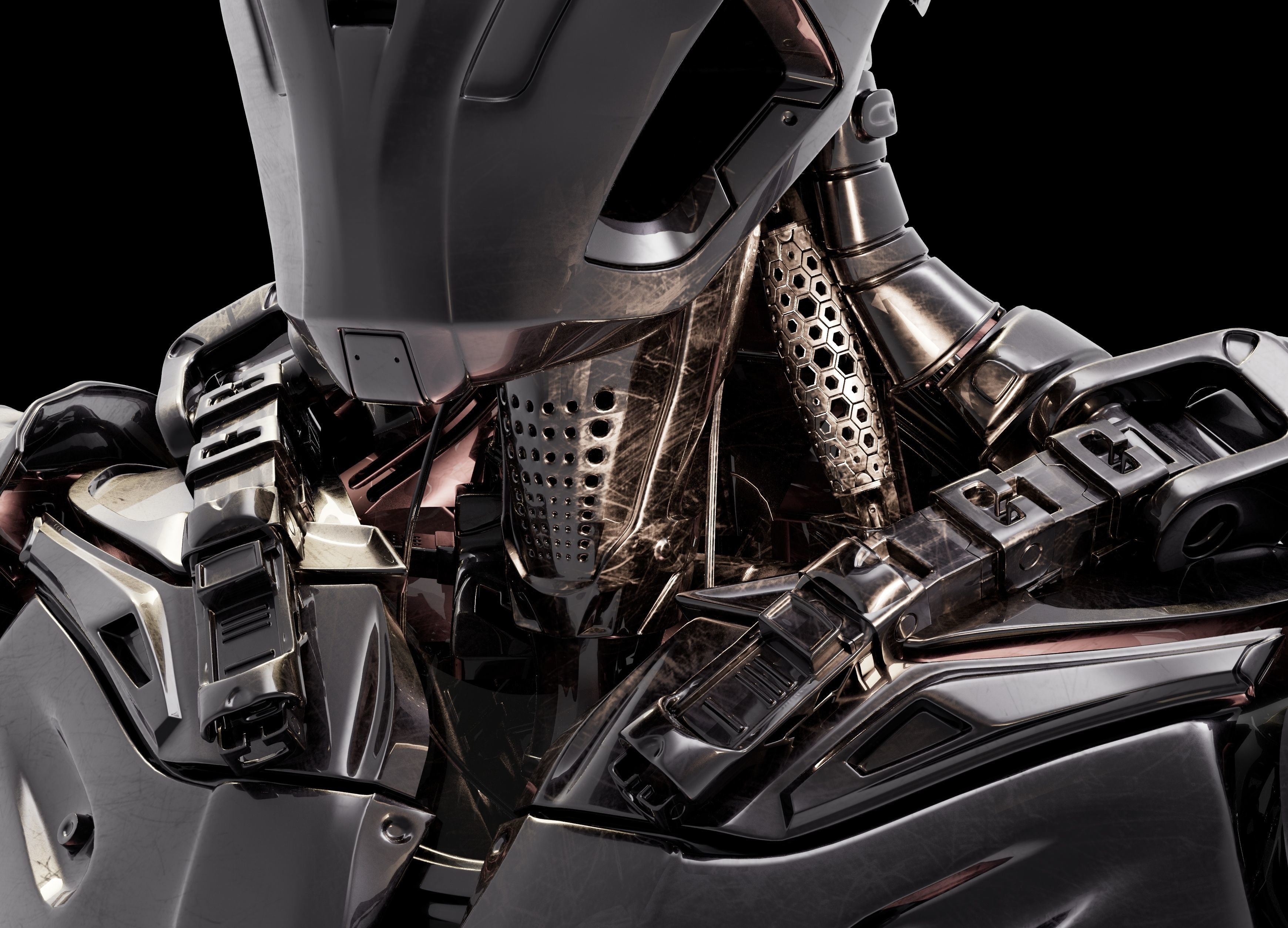 Mech Character - Dynamo Low-poly 3D model_7