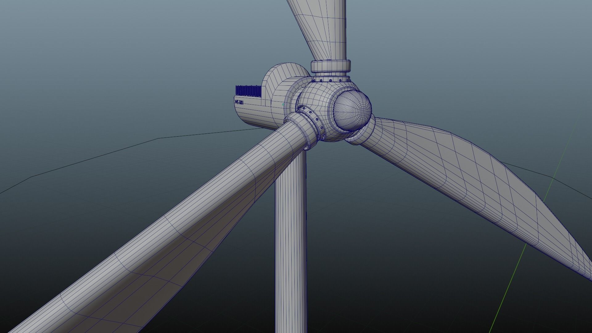 renewable energy windmill 3D model_9