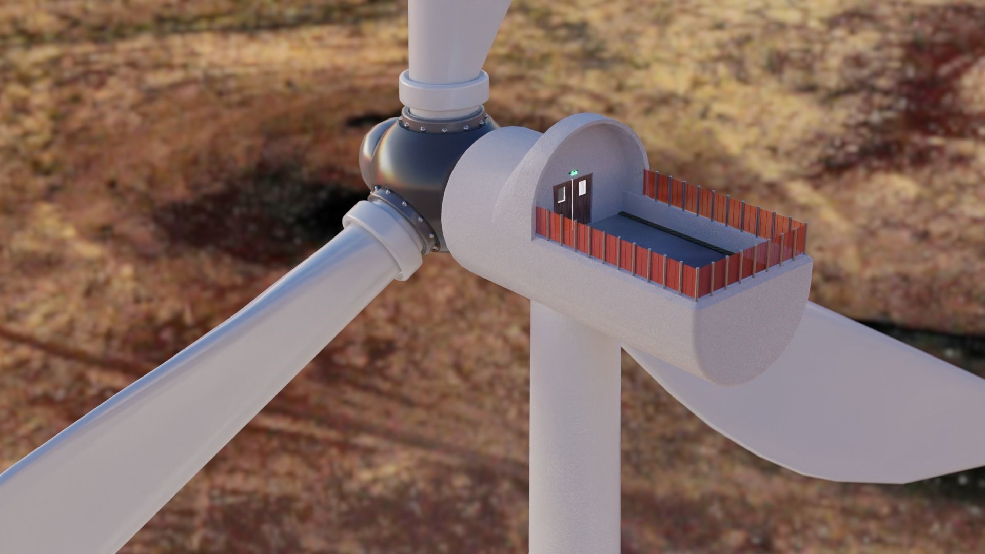 renewable energy windmill 3D model_8