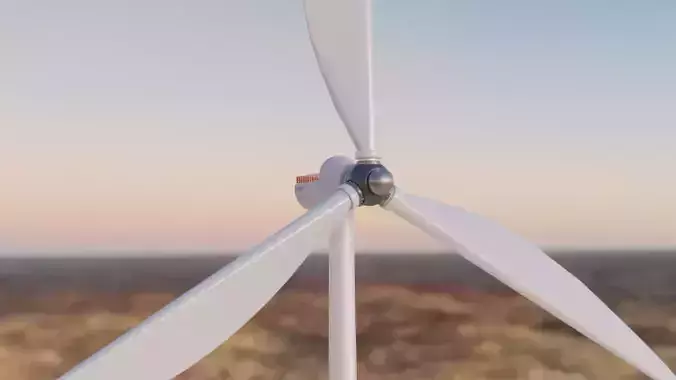 renewable energy windmill 3D model