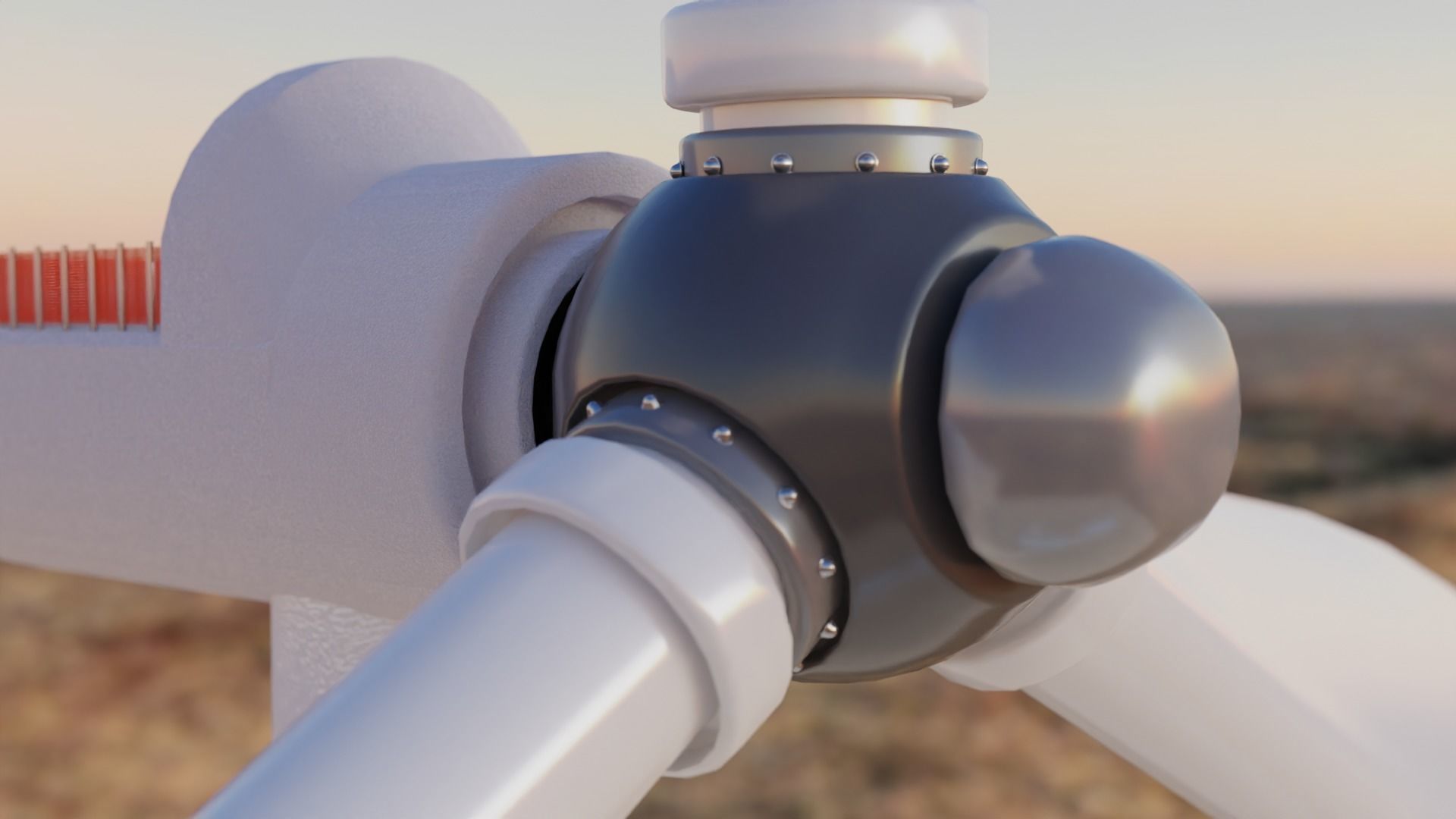 renewable energy windmill 3D model_5