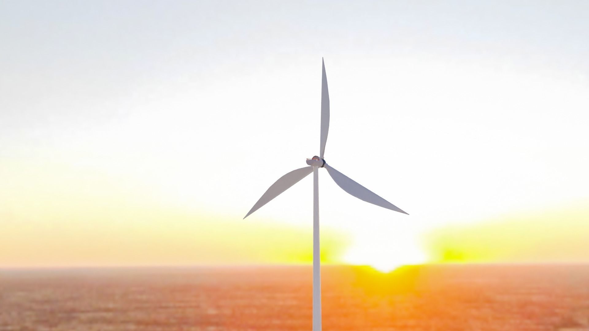 renewable energy windmill 3D model_3