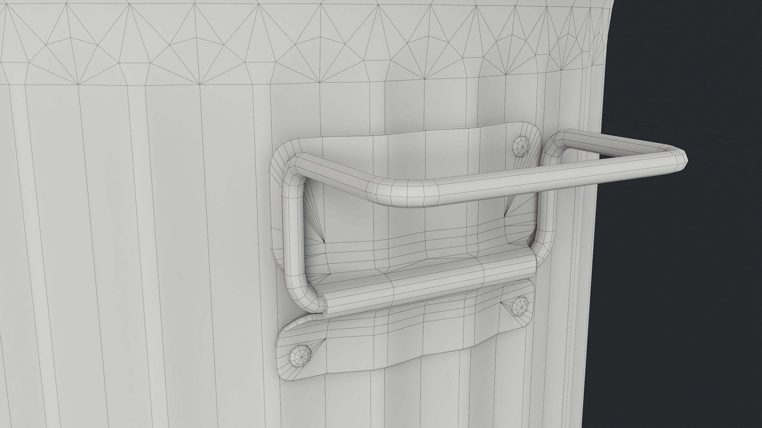 Street Trash Can 45 PBR Game Ready  Low-poly 3D model_27