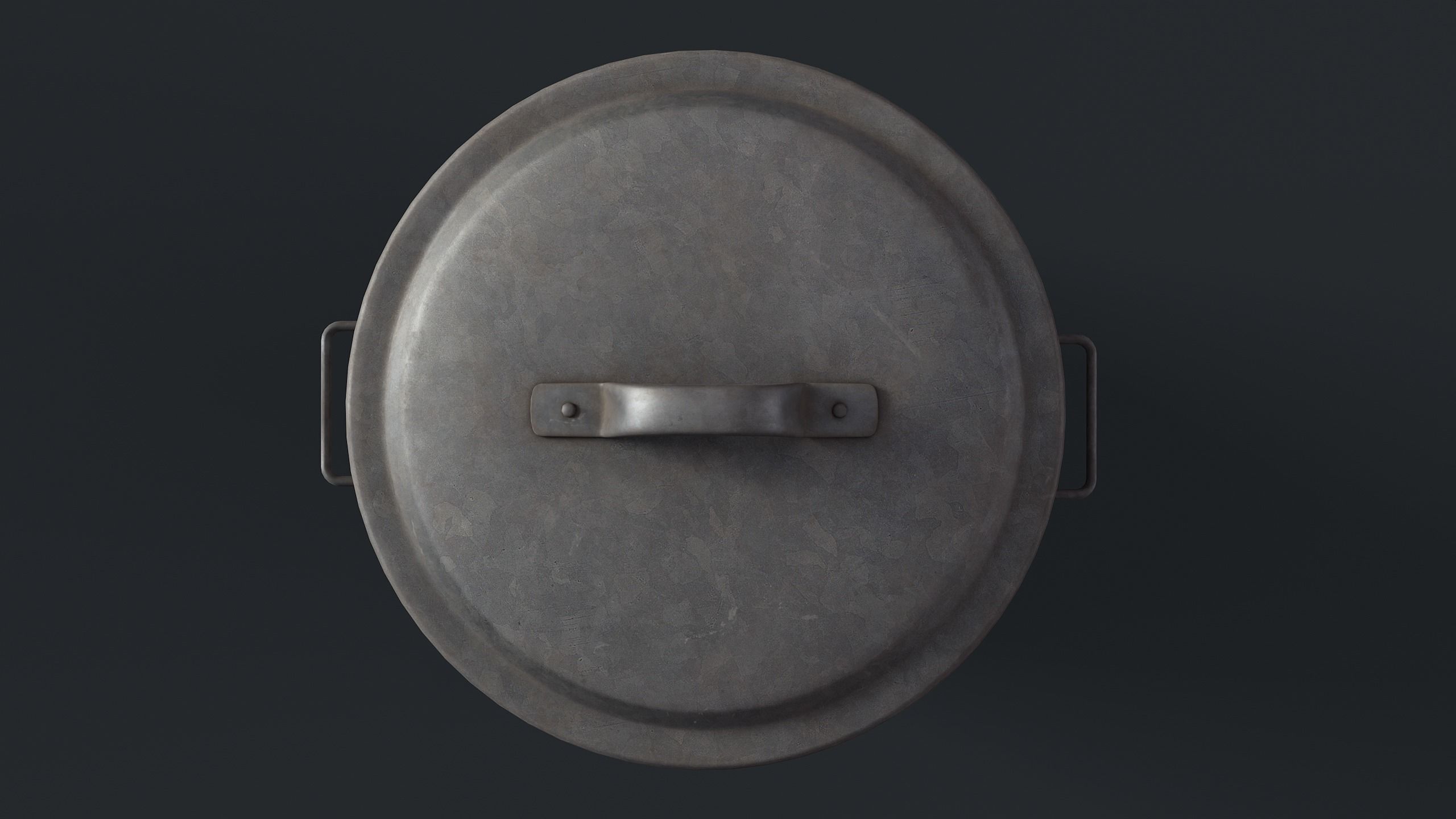 Street Trash Can 45 PBR Game Ready  Low-poly 3D model_18