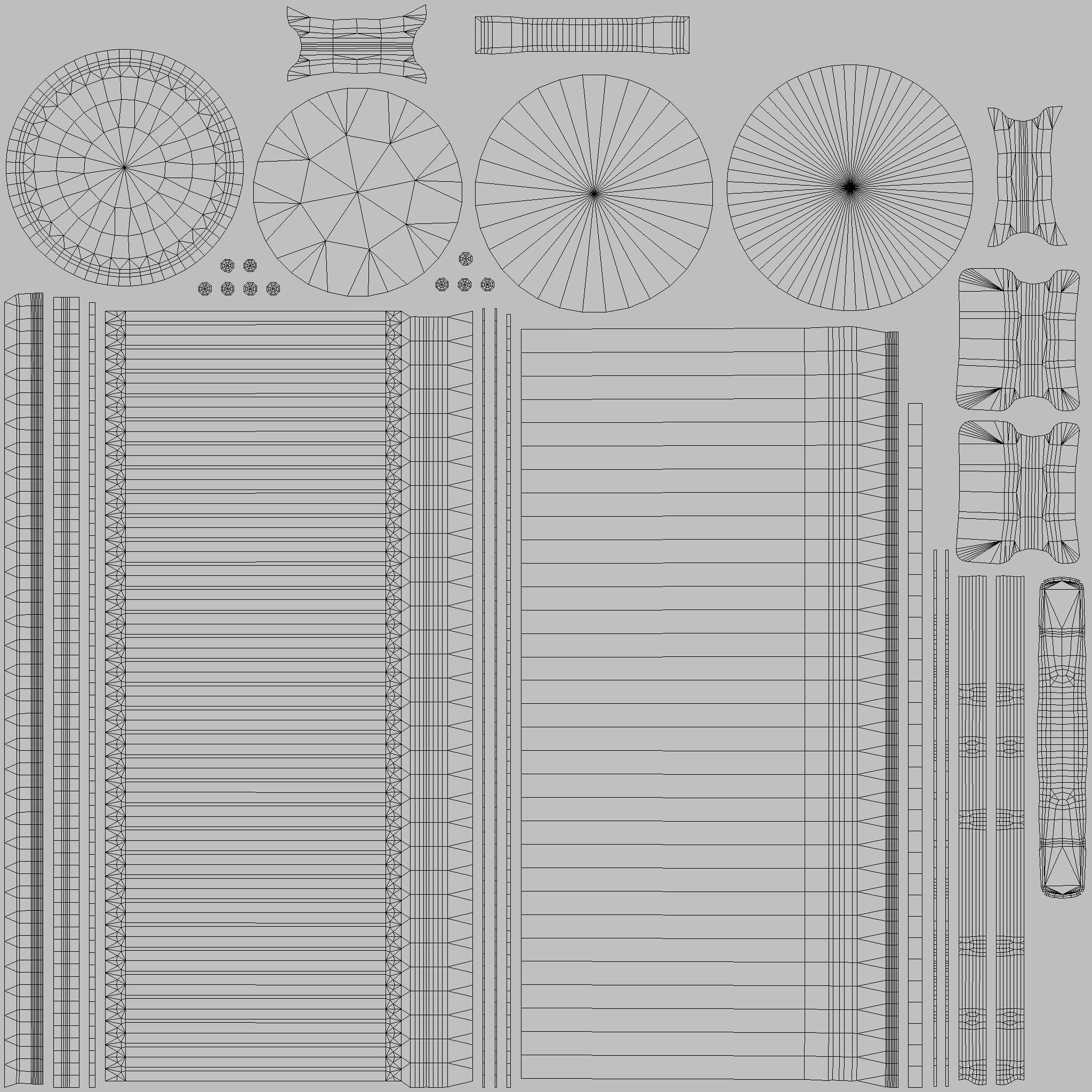 Street Trash Can 45 PBR Game Ready  Low-poly 3D model_28