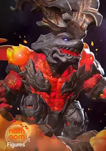 Chibi Ifrit from Final Fantasy XVI