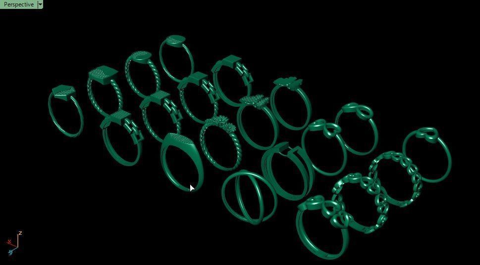 20 minimal ring pack 3D print model_3