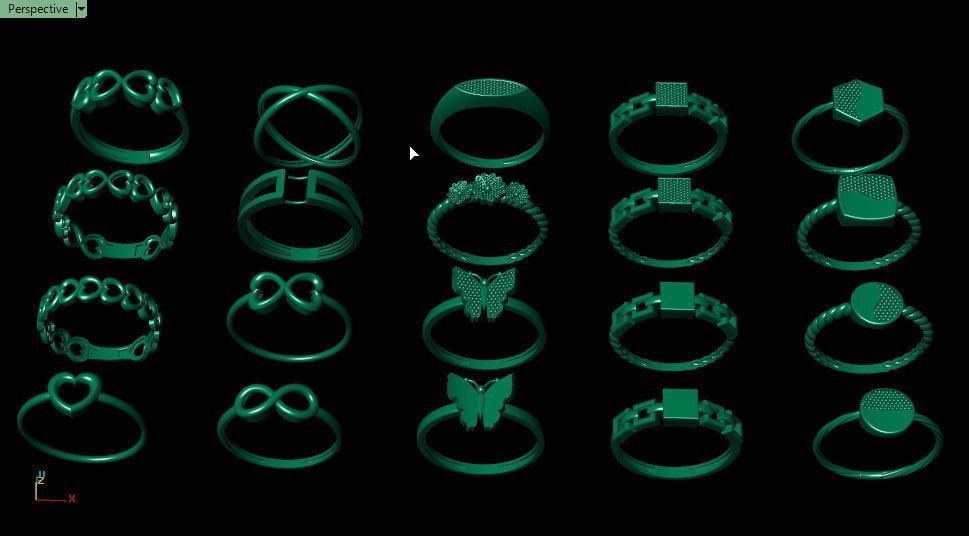 20 minimal ring pack 3D print model_4