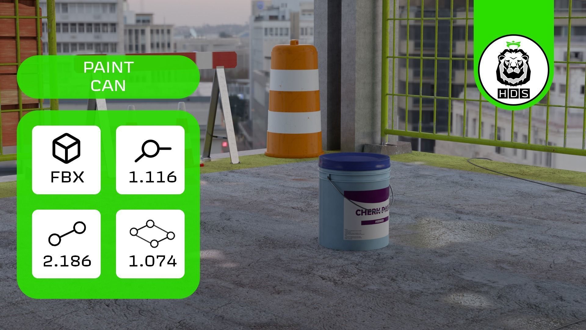 Construction Model Pack Low-poly 3D model_9