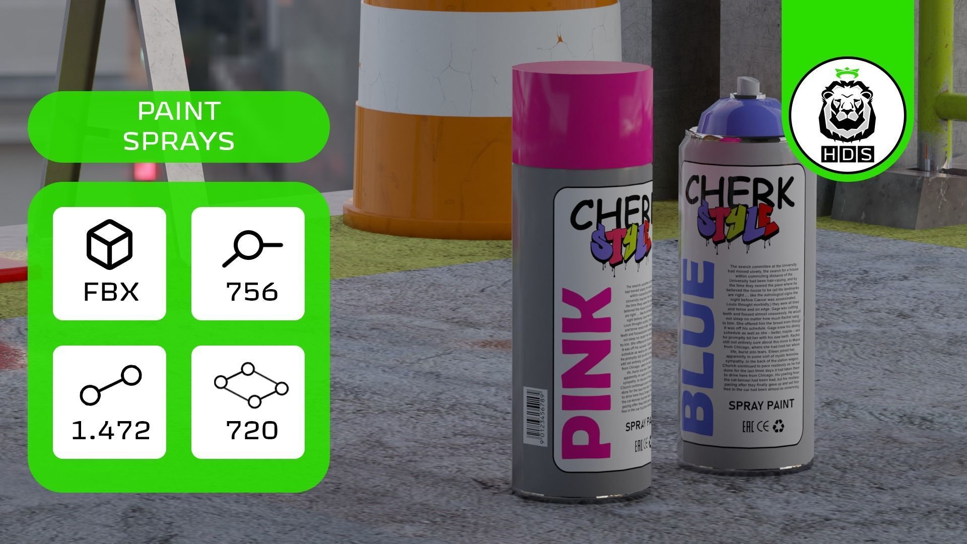 Construction Model Pack Low-poly 3D model_10