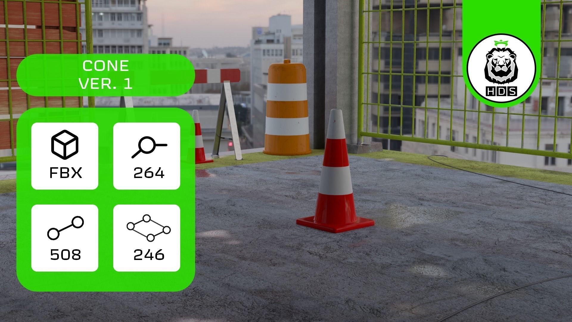 Construction Model Pack Low-poly 3D model_4