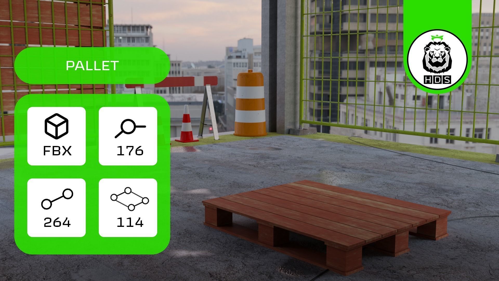 Construction Model Pack Low-poly 3D model_11