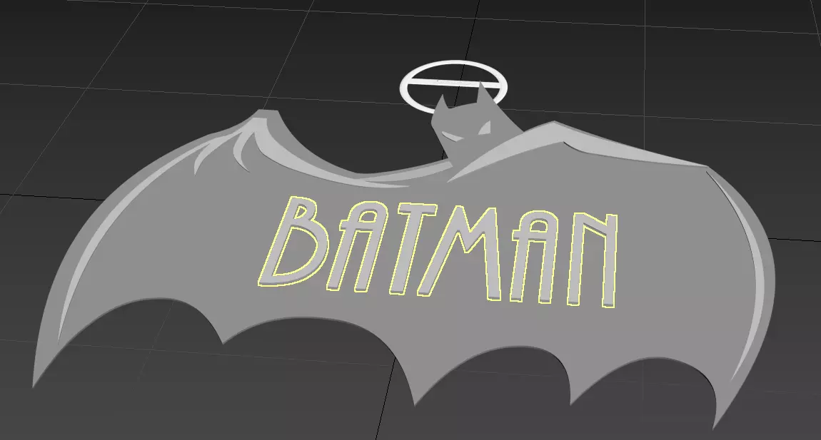 Batman the animated series Logo revision 6 Free 3D print model
